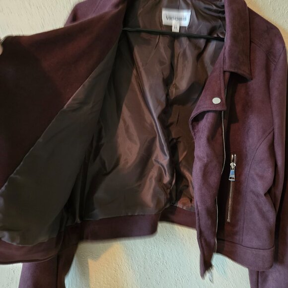How amazing!  Faux suede brown biker jacket - Picture 4 of 4